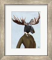 Framed Moose In Suit Portrait
