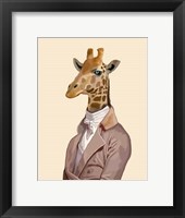 Framed Regency Giraffe