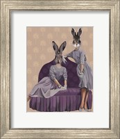 Framed Rabbits in Purple