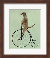 Framed Meerkat on Black Penny Farthing
