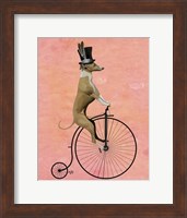 Framed Greyhound on Black Penny Farthing