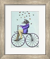 Framed Zebra On Bicycle