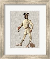 Framed Greyhound Fencer in Cream Full