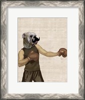 Framed Boxing Bulldog Portrait