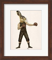 Framed Boxing Hare