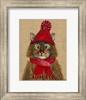 Framed Maine Coon Cat