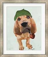 Framed Bloodhound Sherlock Holmes