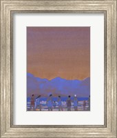 Framed Bathers at the Foot of a Mountain