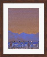 Framed Bathers at the Foot of a Mountain