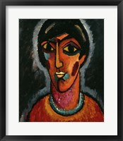 Framed Byzantine Woman with Pale Lips, 1935
