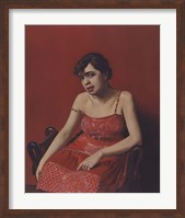 Framed Romanian in a Red Dress, 1924