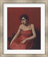 Framed Romanian in a Red Dress, 1924