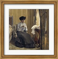 Framed Woman Sewing, 1905