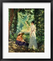 Framed Two Women in a Landscape