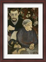 Framed Utrillo with his Grandmother and Dog, 1910