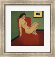 Framed Woman Seated in an Armchair