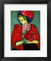 Framed Girl with Peonies 1909