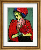 Framed Girl with Peonies 1909