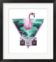Framed Miami Flamingo