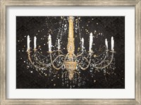 Framed Grand Chandelier Black I