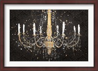 Framed Grand Chandelier Black I