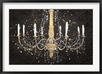 Framed Grand Chandelier Black I