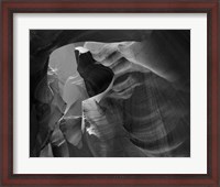 Framed Upper Antelope Canyon (Black & White)