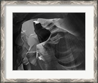 Framed Upper Antelope Canyon (Black & White)