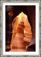 Framed Colorful Sandstone in Antelope Canyon, near Page, Arizona