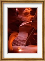 Framed Antelope Canyon Sunbeam