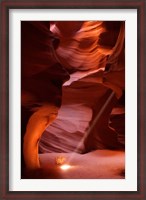 Framed Antelope Canyon Sunbeam