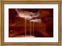 Framed Upper Antelope Canyon, Rocky Ledge
