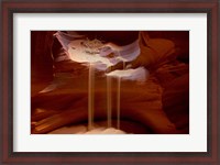 Framed Upper Antelope Canyon, Rocky Ledge