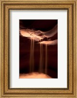 Framed Sand Flowing in Antelope Canyon, Arizona