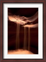 Framed Sand Flowing in Antelope Canyon, Arizona