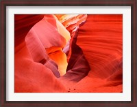 Framed Glowing Sandstone Walls, Lower Antelope Canyon