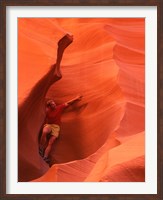 Framed Smooth Sandstone Travel, Lower Antelope Canyon, Arizona