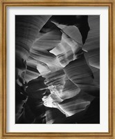 Framed Red Sandstone Walls, Lower Antelope Canyon (Black & White)