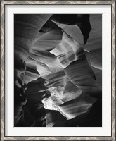 Framed Red Sandstone Walls, Lower Antelope Canyon (Black & White)