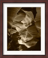 Framed Red Sandstone Walls, Lower Antelope Canyon (Sepia)