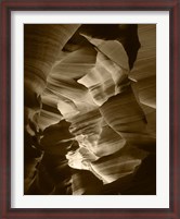 Framed Red Sandstone Walls, Lower Antelope Canyon (Sepia)