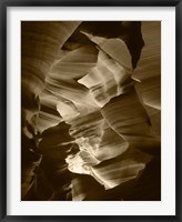 Framed Red Sandstone Walls, Lower Antelope Canyon (Sepia)