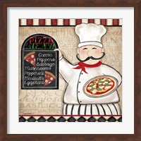 Framed Pizza Chef