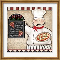 Framed Pizza Chef