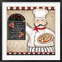 Framed Pizza Chef