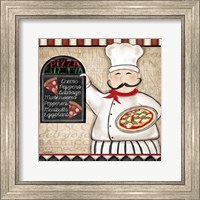 Framed Pizza Chef