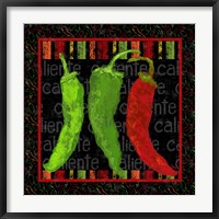 Framed Spicy Peppers I