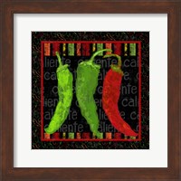 Framed Spicy Peppers I