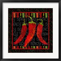Framed Spicy Peppers II
