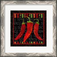 Framed Spicy Peppers II